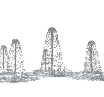 现代喷水造型雕塑小品su模型下载、喷水造型雕塑小品草图大师模型下载