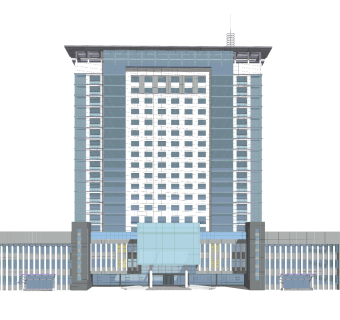 现代办公楼草图大师模型，办公楼sketchup模型免费下载