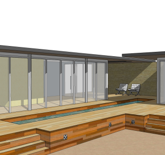 路德维希·密斯·凡·德·罗 别墅居住草图大师模型下载