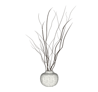 枯树枝摆件草图大师模型,现代装饰品su模型下载