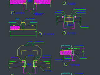 精品屋面节点CAD施工图，精品屋面CAD建筑图纸下载
