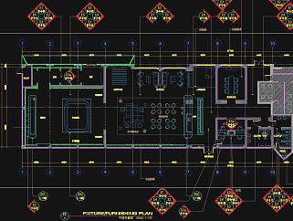 南京华润国际社区售楼处CAD施工图全套，CAD建筑平面图设计