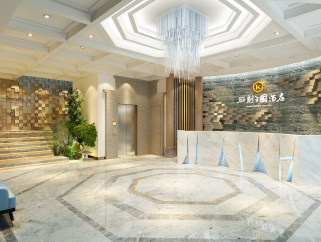 新中式酒店施工图，酒店cad设计图纸下载