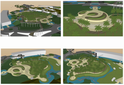 中心景观效果图