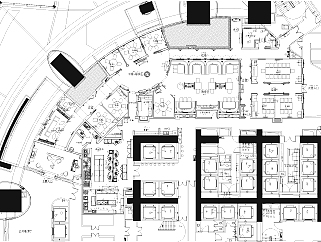 中心大厦洋房火锅餐厅CAD施工图