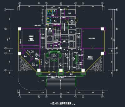 办公楼CAD施工图，CAD建筑图纸免费下载