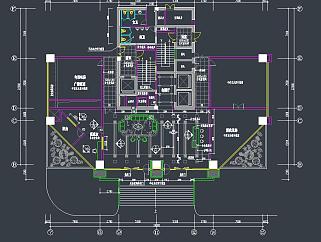 办公楼CAD施工图，CAD建筑图纸免费下载