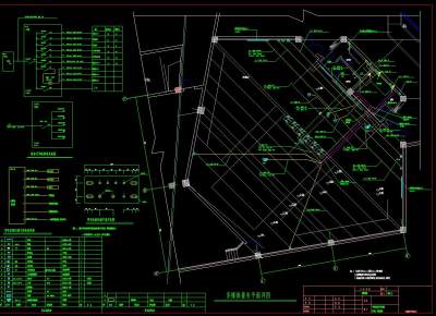 展馆电气系统图施工图CAD图纸