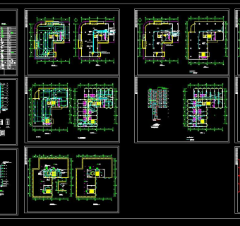 宾馆酒店电气设计施工图CAD图纸