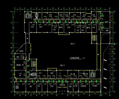 某办公楼空调CAD施工图，空调CAD设计图纸下载