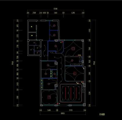 平方牙科诊所施工图CAD图纸，诊所cad设计图纸下载