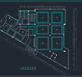 酒楼装修完整施工图，餐饮CAD施工图纸下载