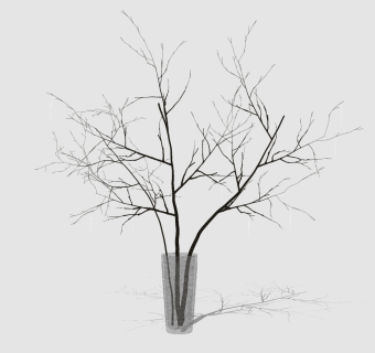 现代花瓶摆件草图大师模型，花瓶摆件 sketchup模型下载