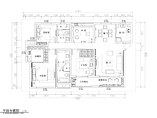 中式四室两厅户型图,CAD图纸，效果图下载