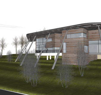 现代山地别墅su模型设计下载，sketchup别墅草图大师模型