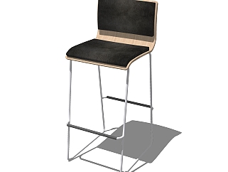 现代吧台<em>椅</em>草图大师模型，吧椅sketchup模型下载