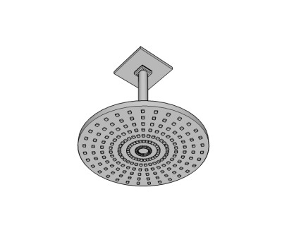 现代淋浴花洒免费su模型，花洒草图大师模型下载