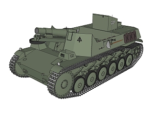 德国Bison<em>2</em>野牛<em>2</em>自行火炮草图大师模型，坦克SU模型...