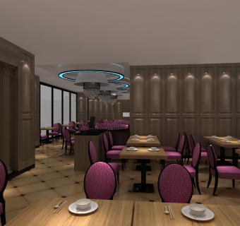 现代奢华周浦饭店cad施工图，饭店cad竣工图下载