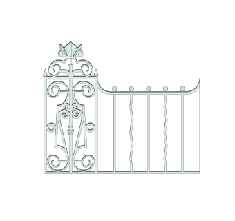 现代铁艺栏杆SU模型，栏杆SKB文件下载