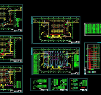 地下车库电气设施工图CAD图纸