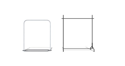 现代衣架草图大师模型，衣架SU模型下载