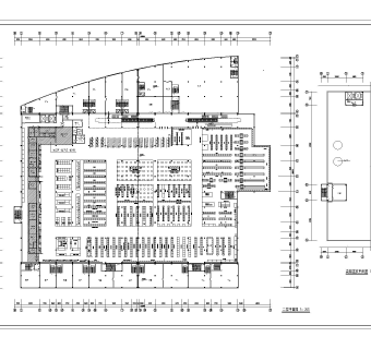 两层超市布局平面图设计方案,购物中心dwg文件下载