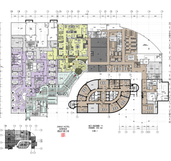 安徽饭店CAD施工图下载