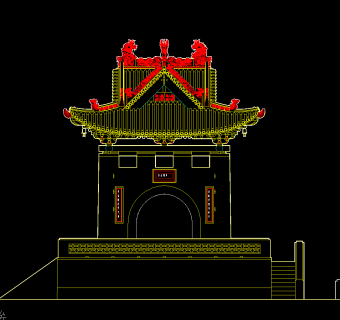 古建筑CAD施工图，建筑CAD图纸下载