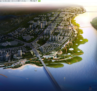 五彩滨水公园景观河道设计规划