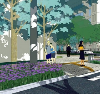 中心城区五条道路景观规划设计方案