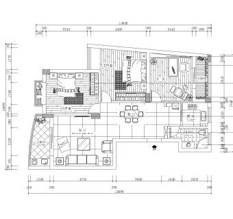 现代两居风格施工图附效果图dwg文件下载