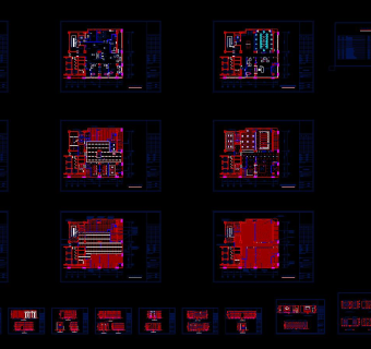 中信银行支行装修施工图，CAD施工图下载