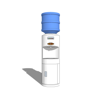 现代家用饮水机草图大师模型，饮水机sketchup模型下载