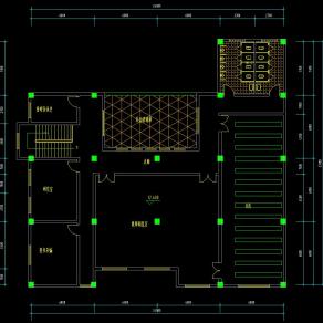 某中学图书科技楼方案设计图纸，图书馆cad建筑工程图纸下载