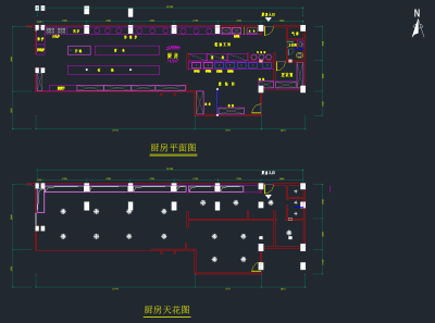 某高档中餐厅装修cad施工图下载、某高档中餐厅装修dwg文件下载