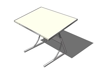   现代 简约 桌子草图大师模型，桌子sketchup模型下载