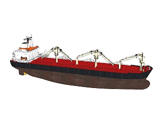 现代的大型货船<em>su模型</em>，货船<em>草图大师模型下载</em>