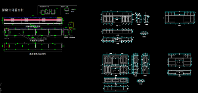 前台柜吧台柜立剖结构CAD节点图，前台吧台立剖结构CAD施工图下载