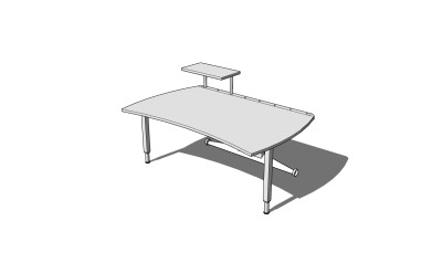  现代 简约办公桌草图大师模型，办公桌sketchup模型下载