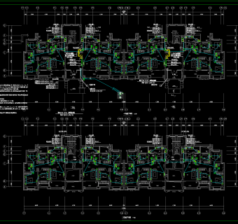 11层住宅楼电气施工图，电气CAD施工图纸下载