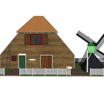 欧式别墅SU模型，别墅SKP模型下载