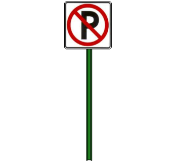 现代禁止停车道路交通标志牌su模型下载、禁止停车道路交通标志牌草图大师模型下载