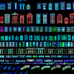 欧式门栏杆CAD素材，门栏杆CAD图纸下载