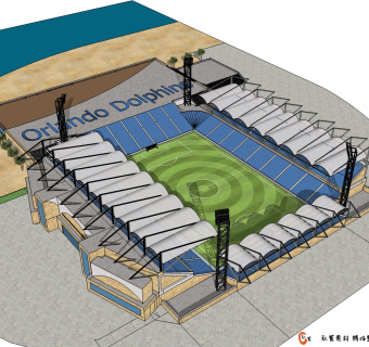体育馆草图大师模型，体育馆SU模型下载