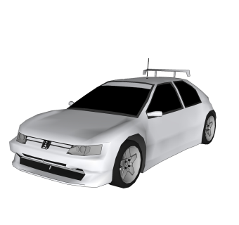 现代汽车免费su模型，汽车sketchup模型下载