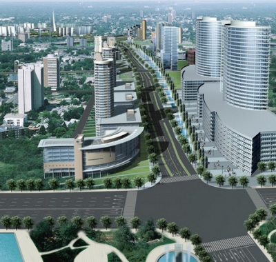 街道节点效果图