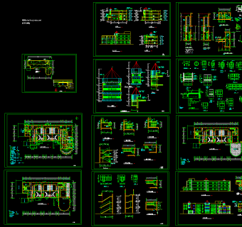 全套幼儿园CAD施工图，幼儿园建筑图纸下载
