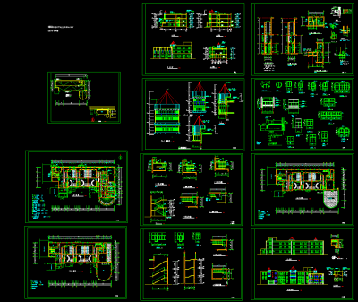 全套幼儿园CAD施工图，幼儿园建筑图纸下载