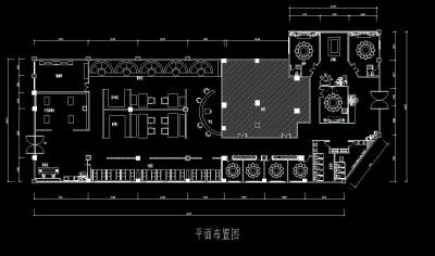 中式餐厅施工图CAD图纸，餐厅cad设计图纸下载